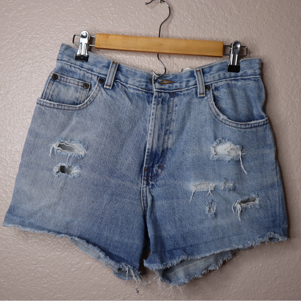 👄 Kirkland High-Waisted Jean Shorts | Custom Distressed | W30